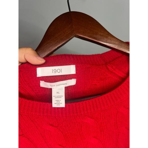 1901 Cashmere Cable Knit Sweater Size XL Minimal wear maybe some small piling - Picture 4 of 7